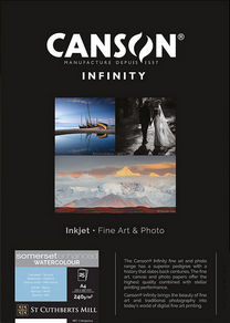 Papel Canson Infinity Somerset Enhanced Watercolor White 240grs - Mate