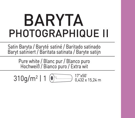 Papel Canson Infinity Baryta Photographique II Satin 310grs