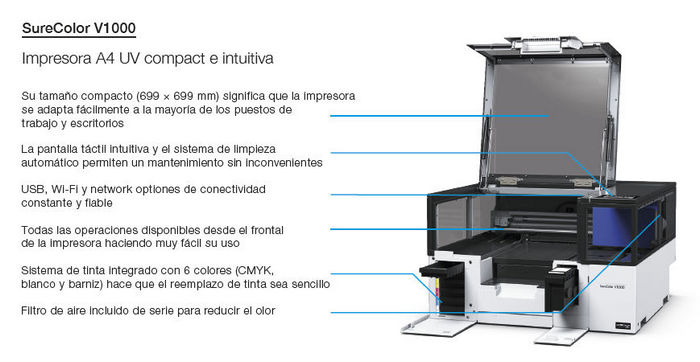 Caractersticas de Impresora UV Epson SC-V1000