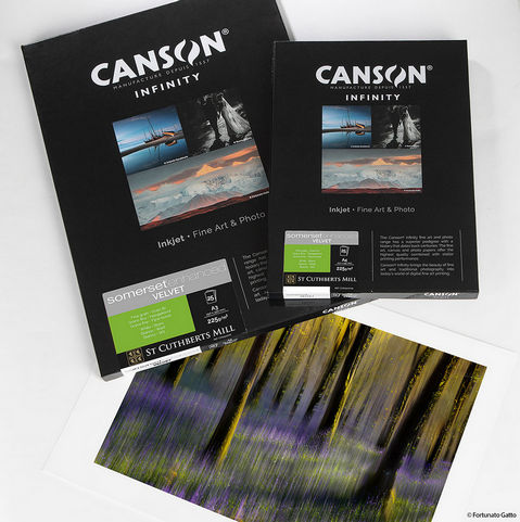 Papel Canson Infinity Somerset Enhanced Velvet 225grs - Mate 