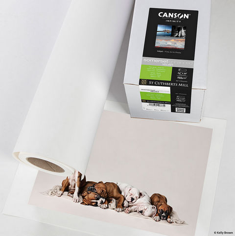 Papel Canson Infinity Somerset Enhanced Velvet 330grs - Mate 