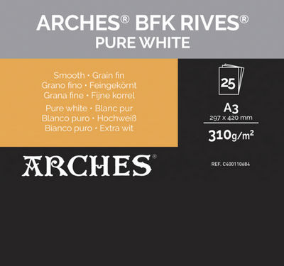 Papel Canson Infinity BFK Rives Pure White 310g