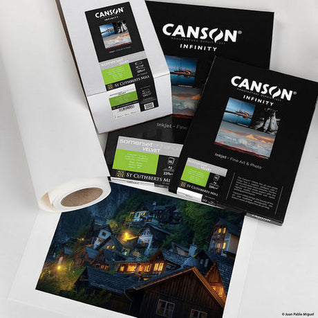 Papel Canson Infinity Somerset Enhanced Velvet 255grs - Mate 