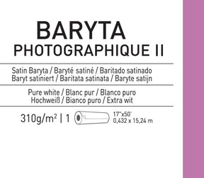 Papel Canson Infinity Baryta Photographique II Satin 310grs