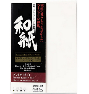 Papel Awagami Japonés Premio Kozo White 180grs
